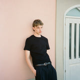 Bernard Ribbed T-Shirt, Black