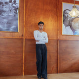 Dylan Trousers, Black Stripe