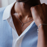 Laszlo Necklace, Silver