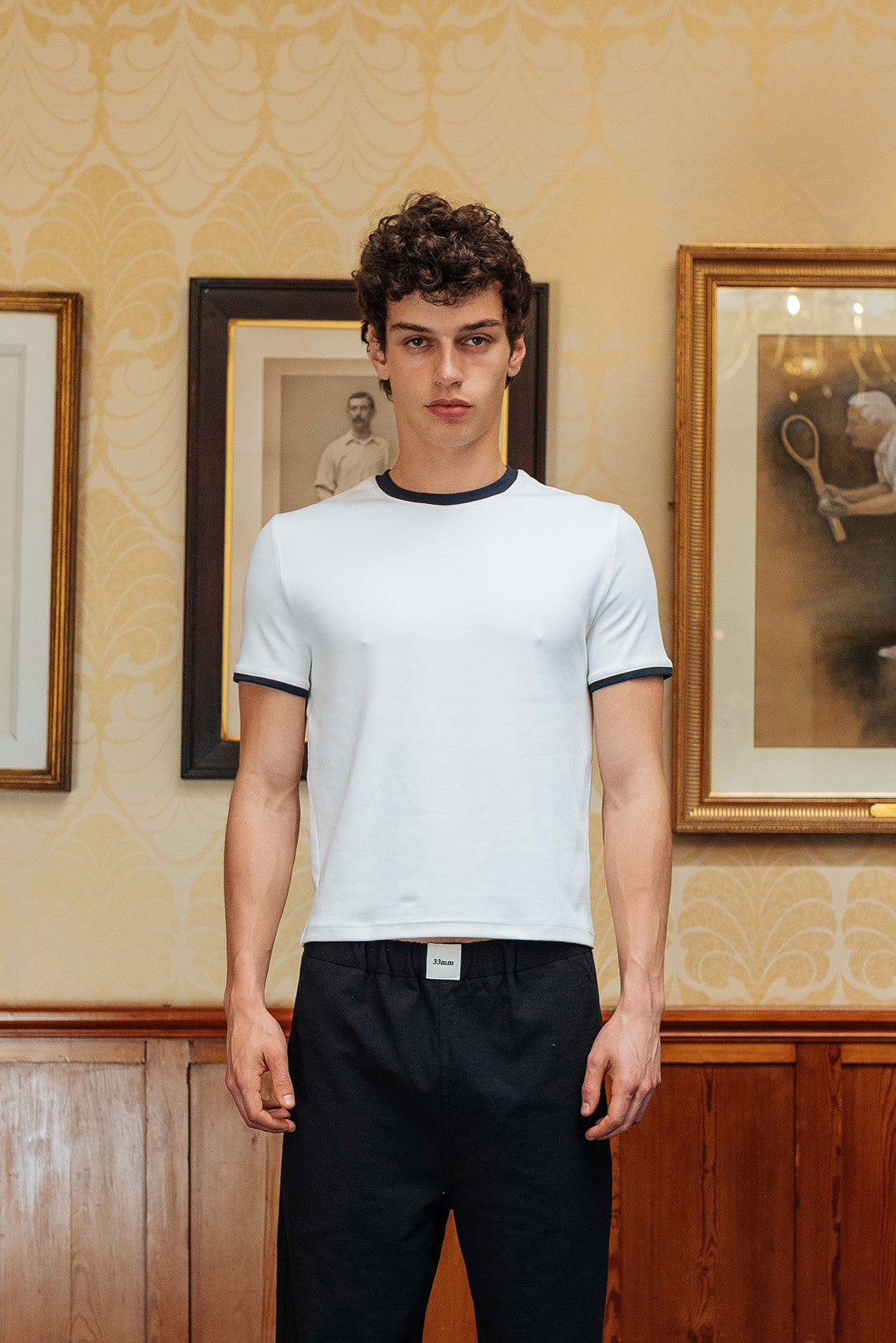 Brando T-Shirt, White Ringer – 33mm