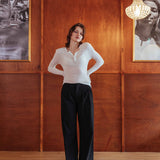 Dylan Trousers, Black Stripe