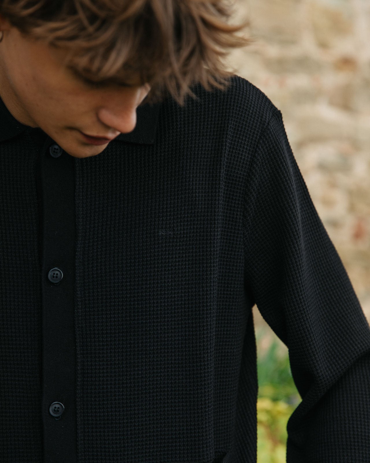Niro Waffle Cardigan