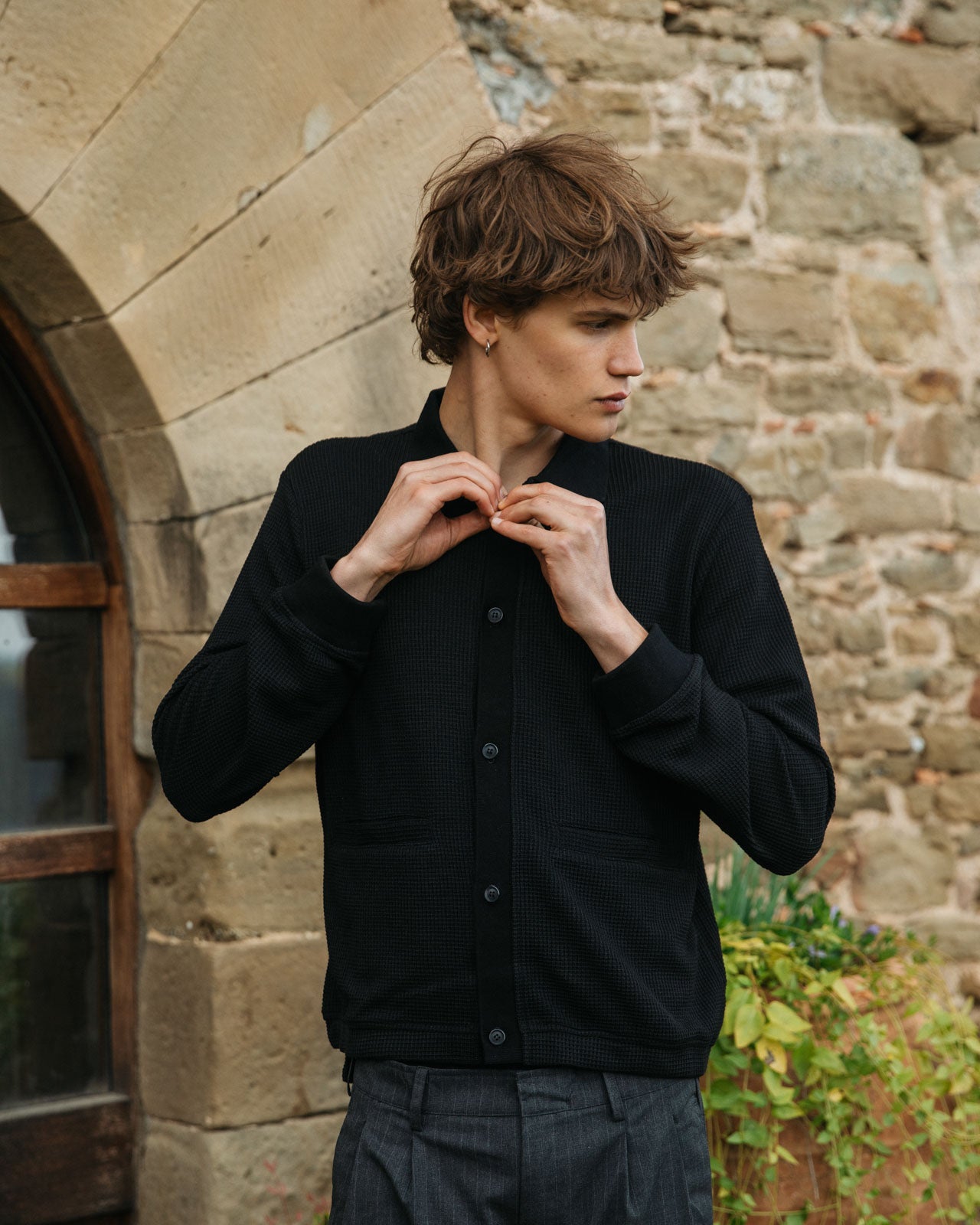 Niro Waffle Cardigan