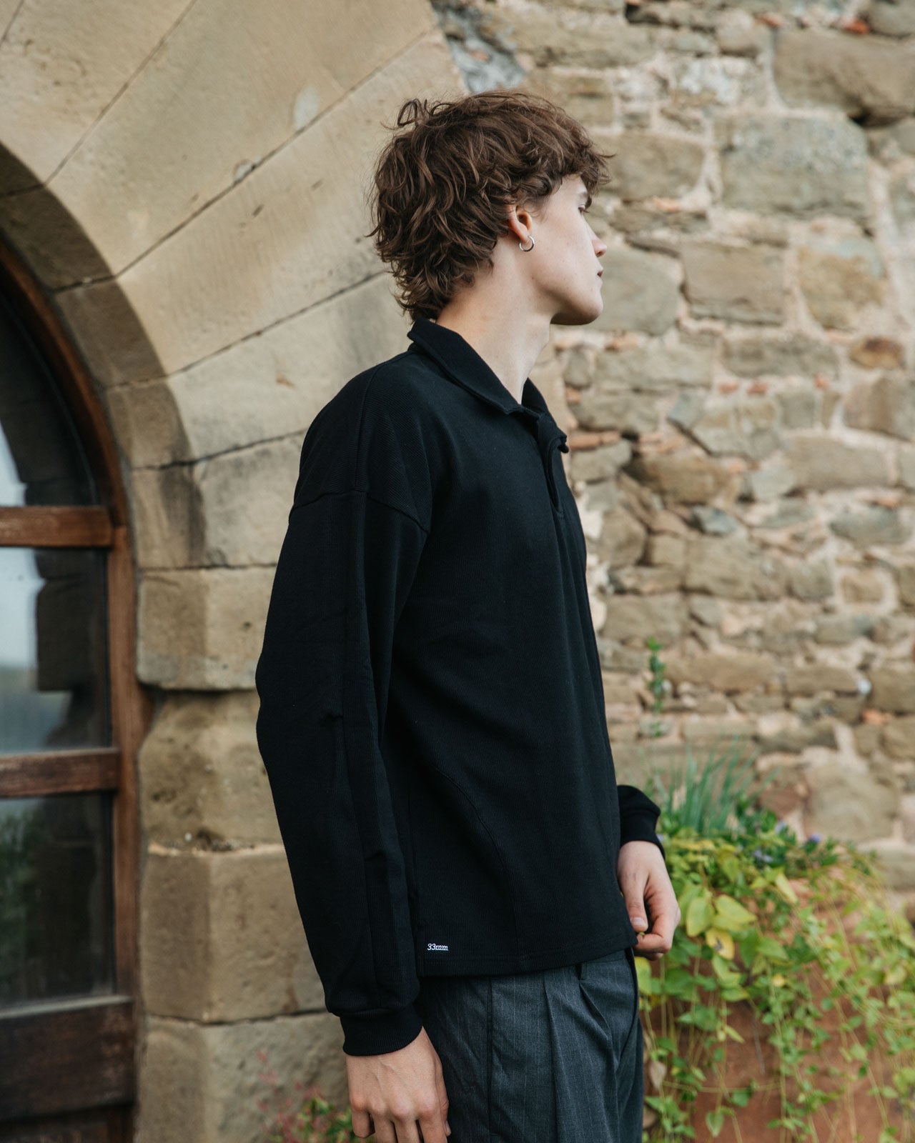 Mateo Cotton Polo, Black