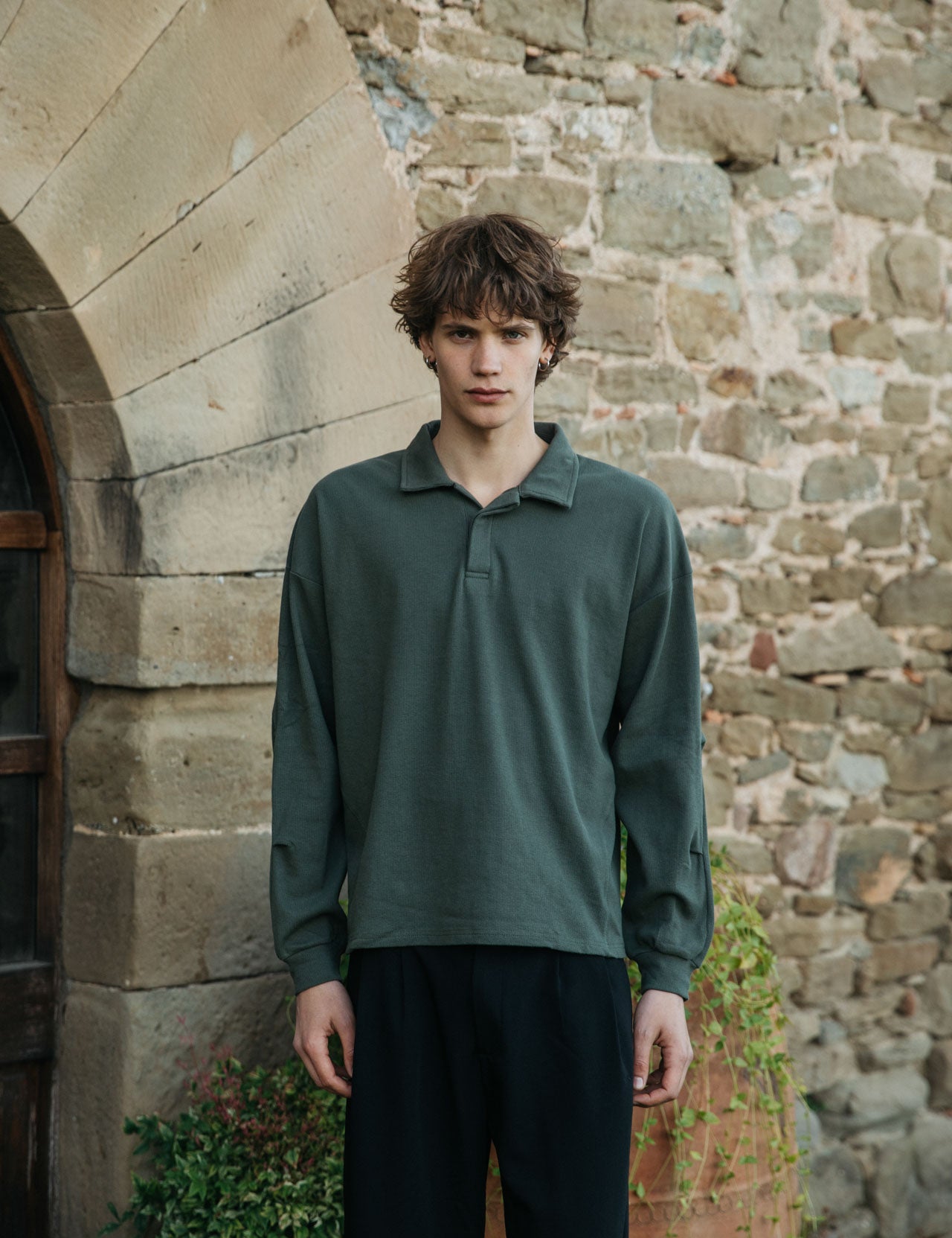 Mateo Cotton Polo, Khaki