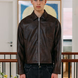 Zayn Leather Jacket, Brown