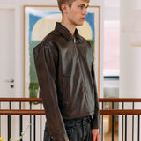 Zayn Leather Jacket, Brown