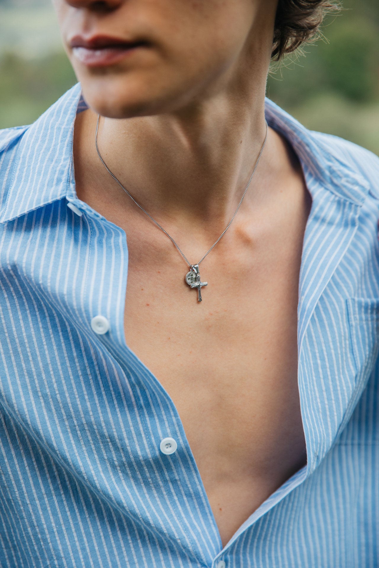 Enrico Silver Necklace | 33mm - Inspired by Nostalgia