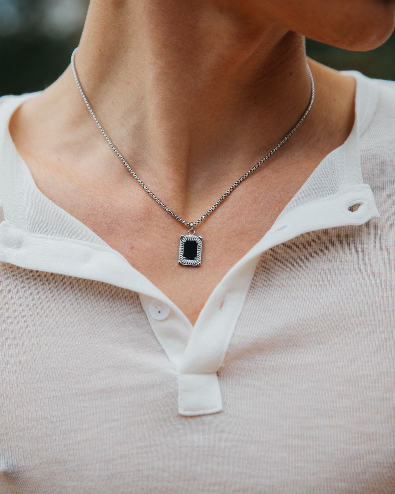 Dalton Necklace, Silver