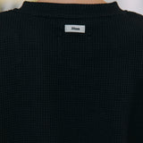 Micah Waffle Jumper, Black