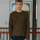 Micah Waffle Jumper, Khaki