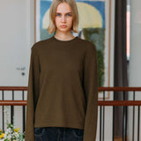 Micah Waffle Jumper, Khaki