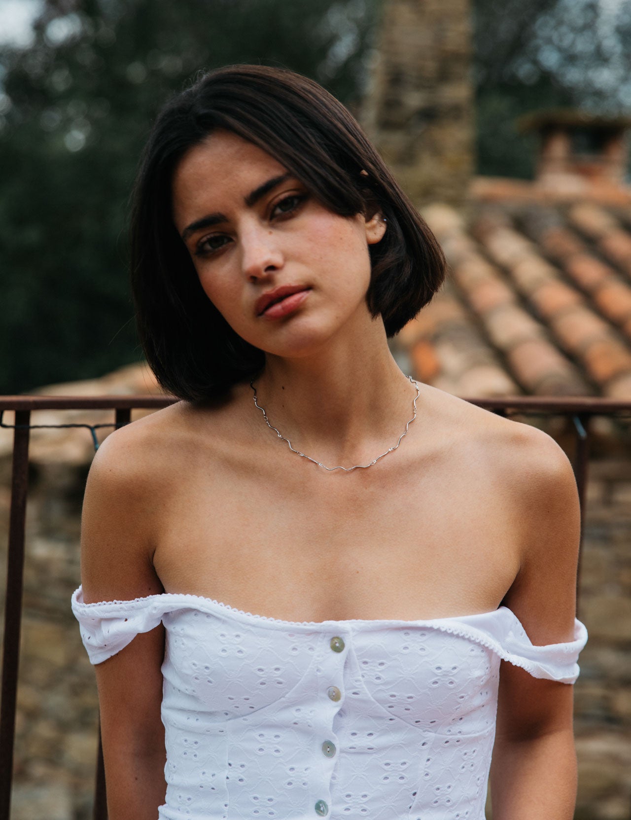 Rocío Necklace, Silver