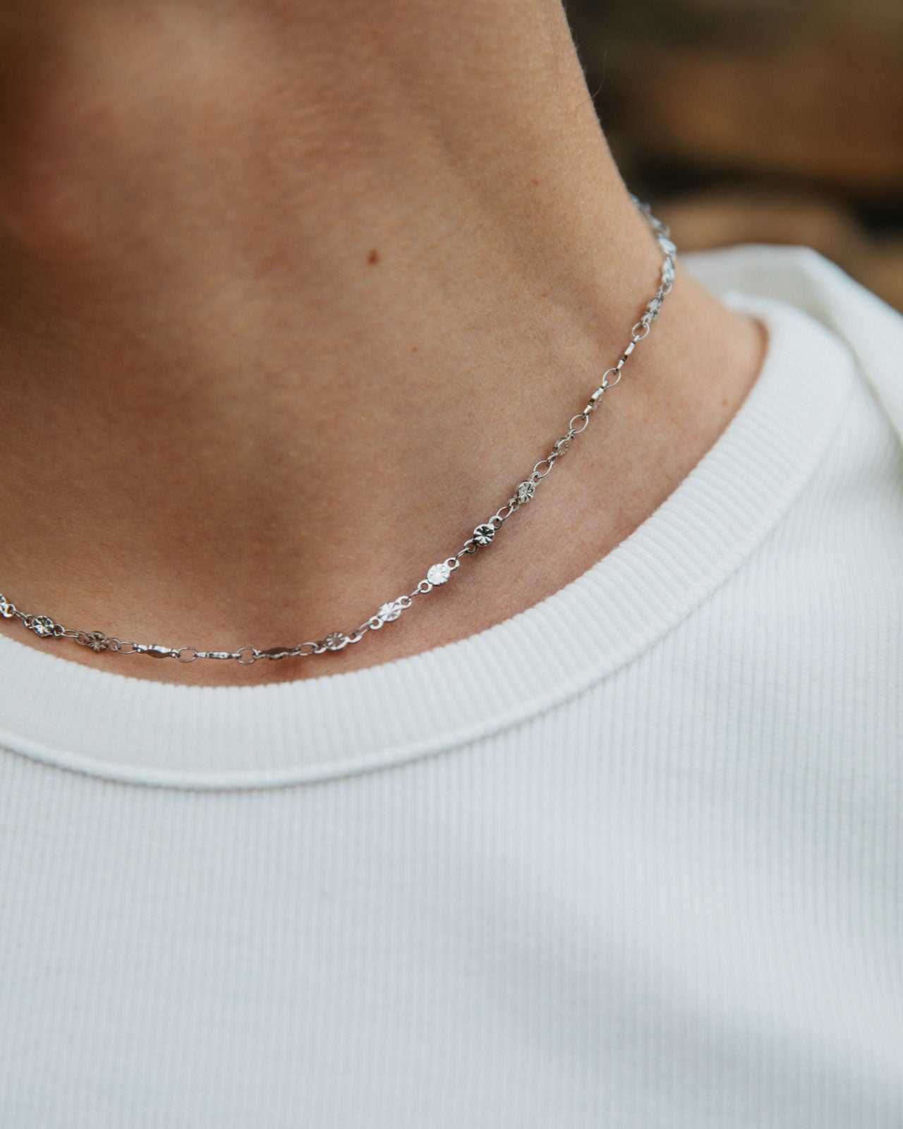 Helio Necklace, Silver