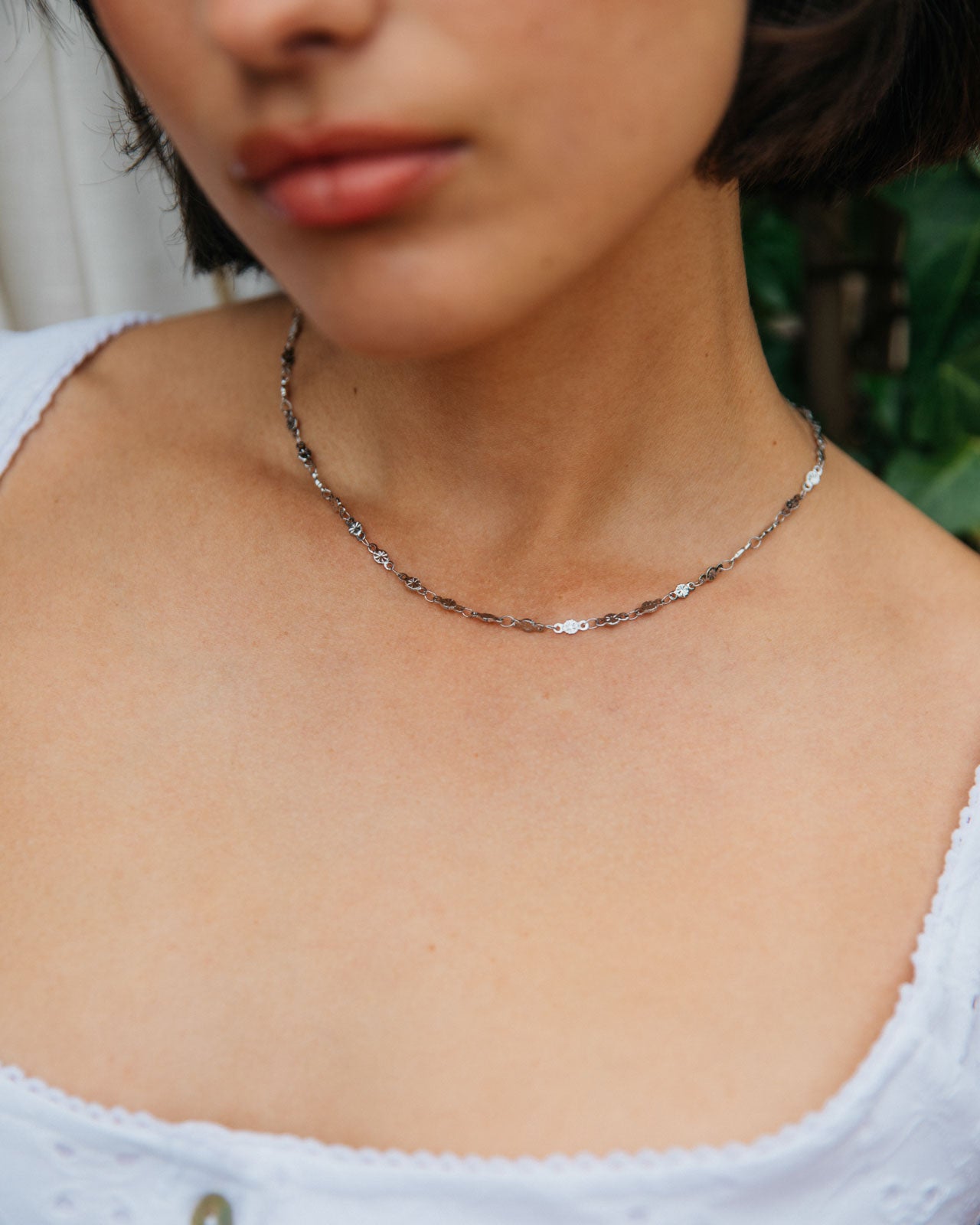Helio Necklace, Silver