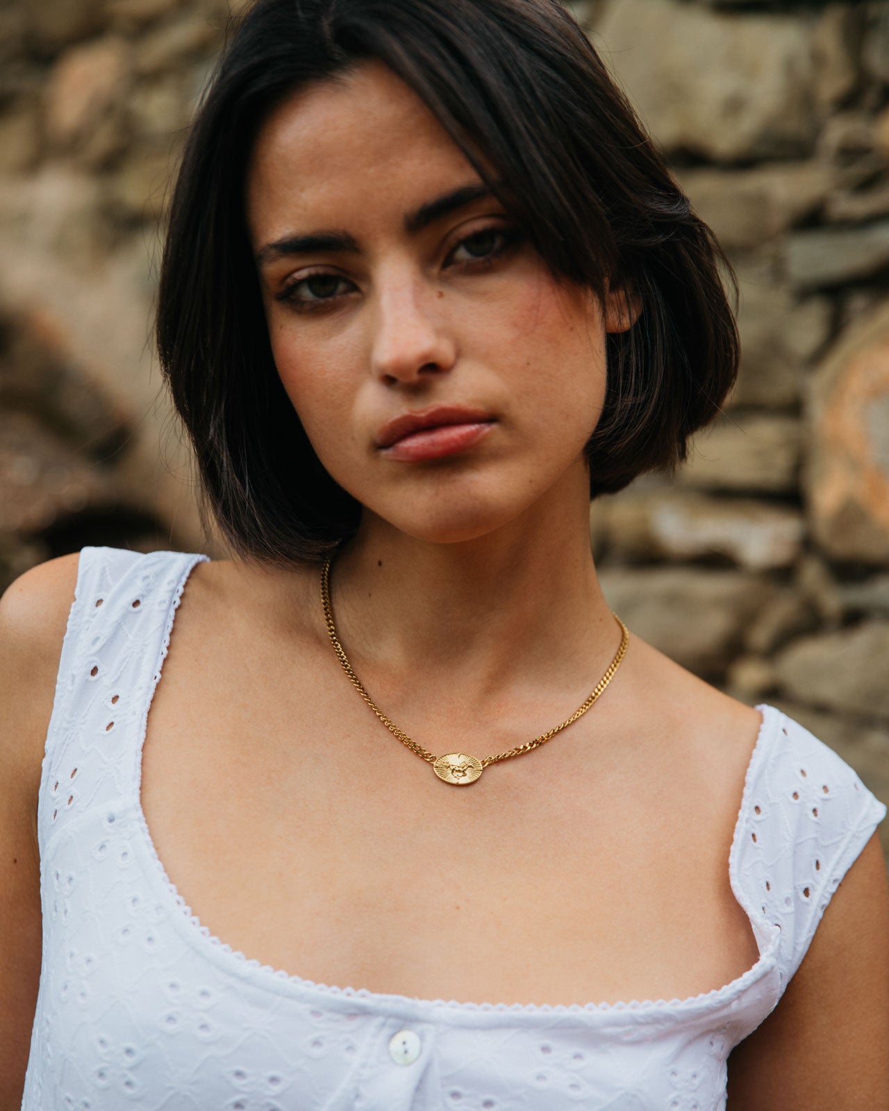 Bronco Necklace, Gold