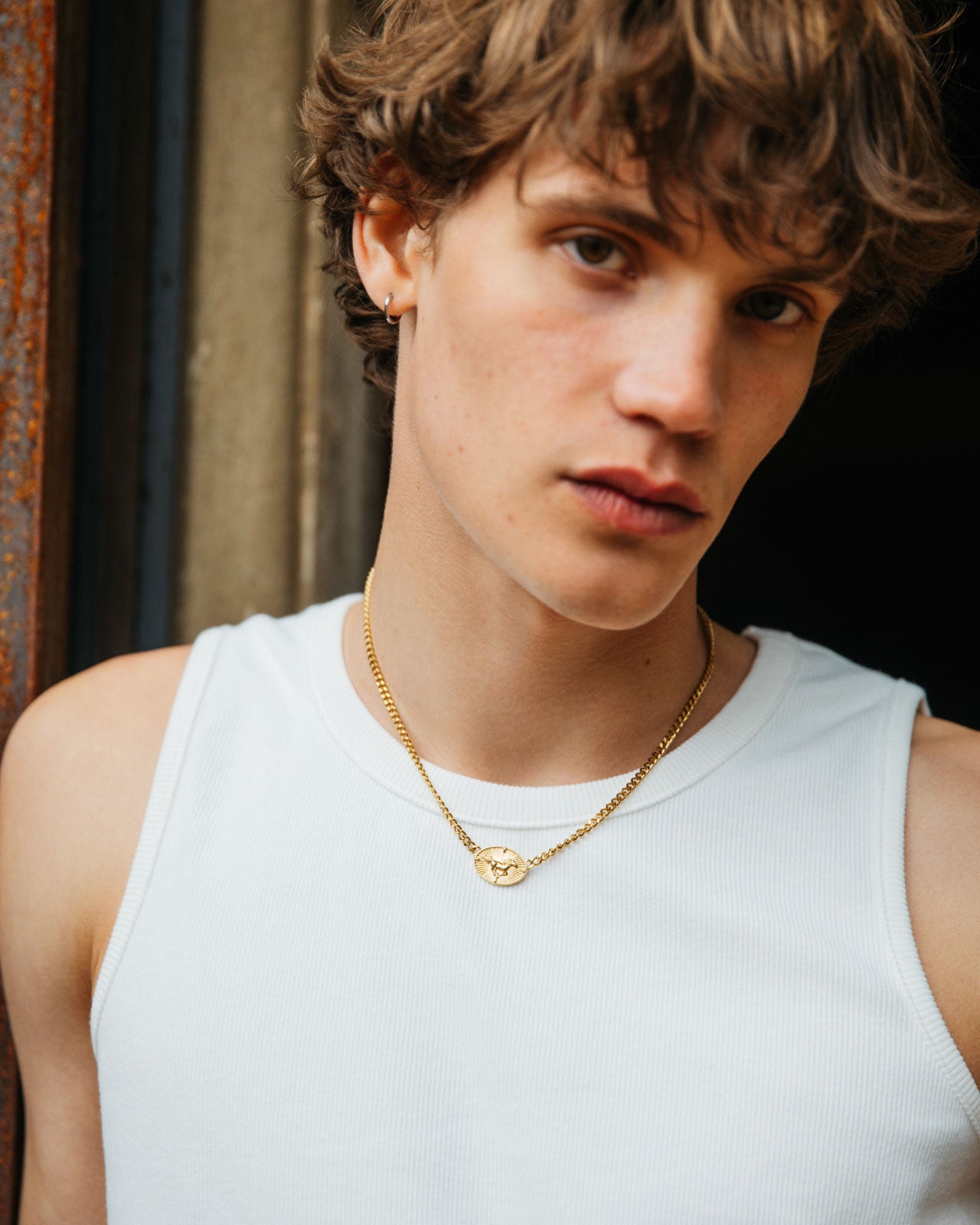 Bronco Necklace, Gold