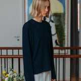 Micah Waffle Jumper, Navy