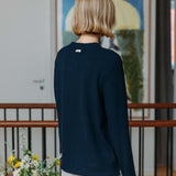 Micah Waffle Jumper, Navy