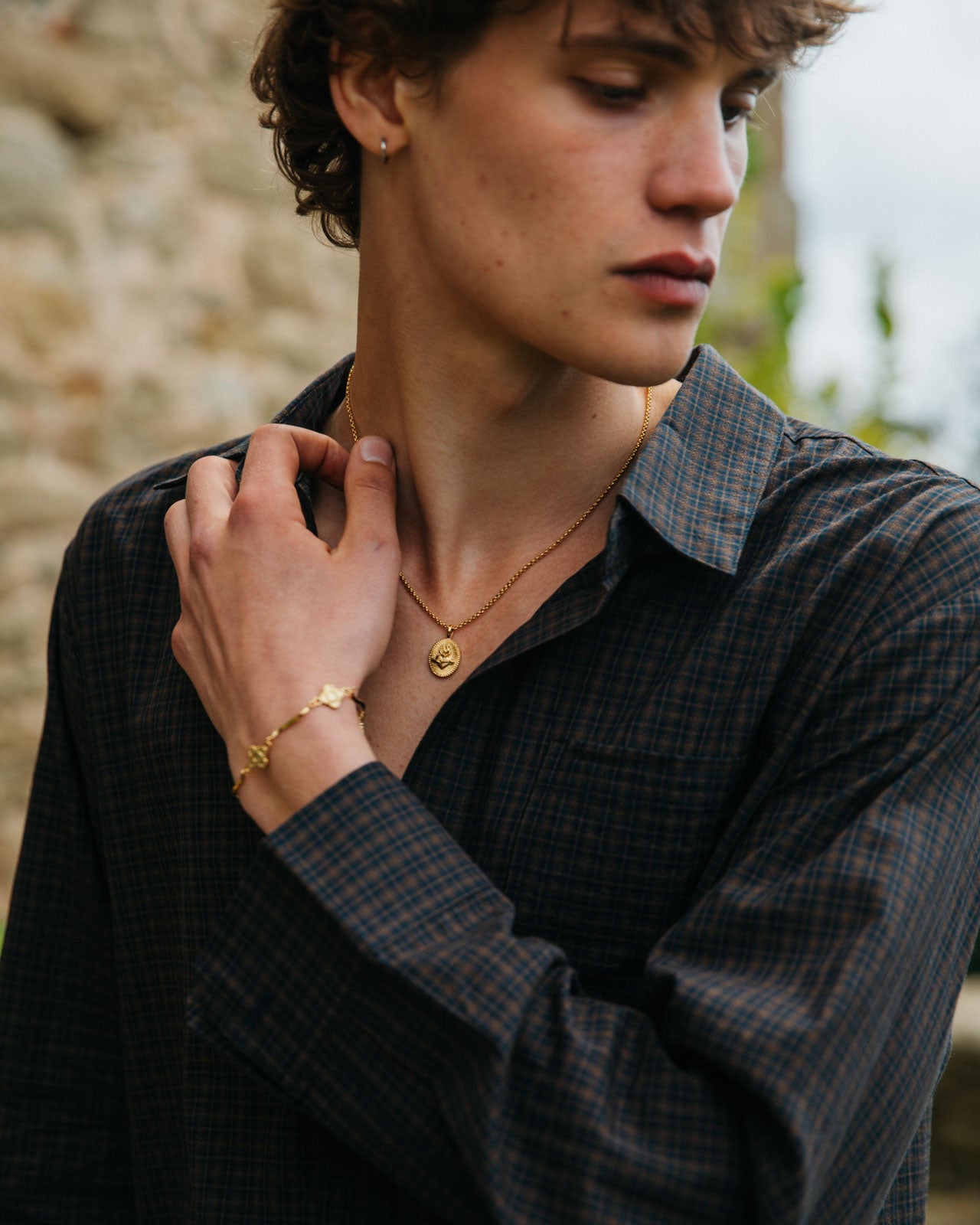 Lazare Necklace, Gold
