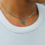 Cruz Necklace, Silver