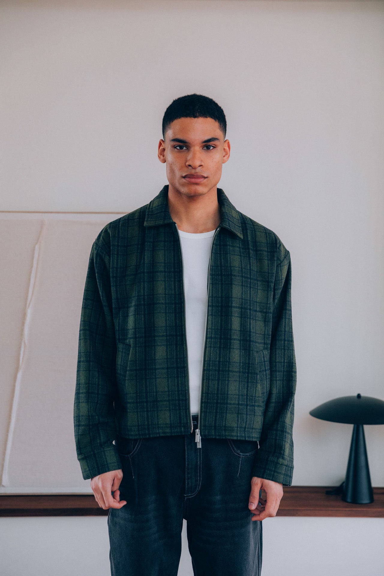 Damien Wool Jacket, Khaki – 33mm