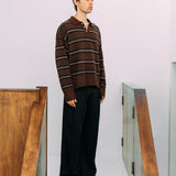 Myles Polo Knit, Brown