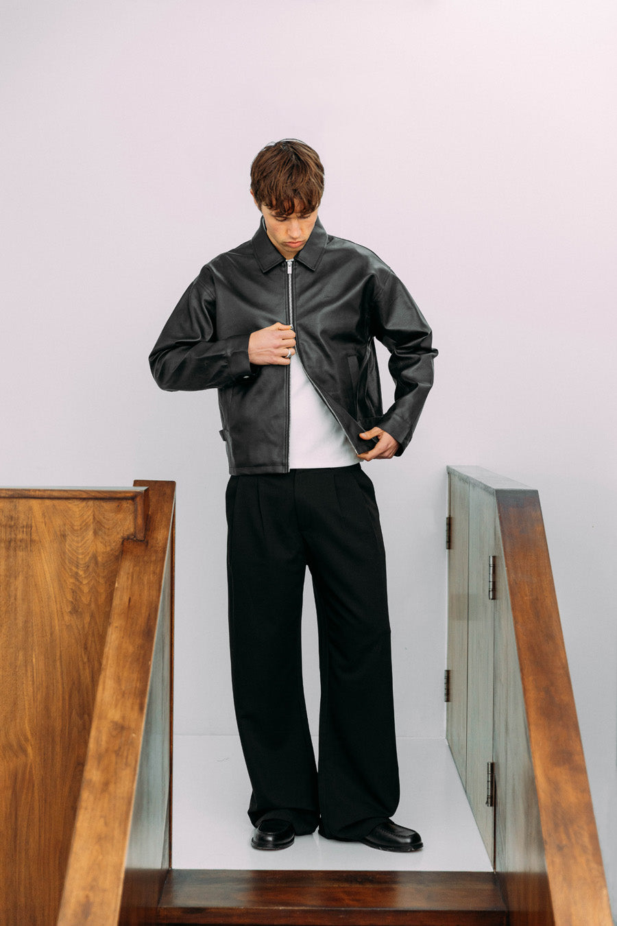 amly city レザージャケット　Black Zayn Jacket | 33mm - Inspired by Nostalgia