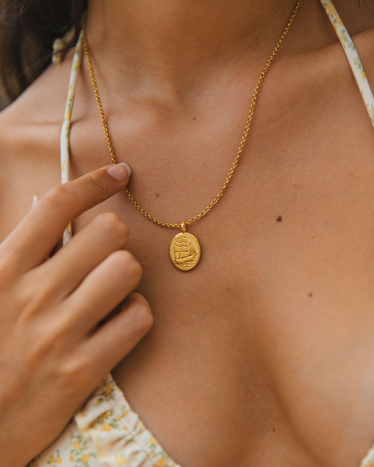 Maren Necklace, Gold