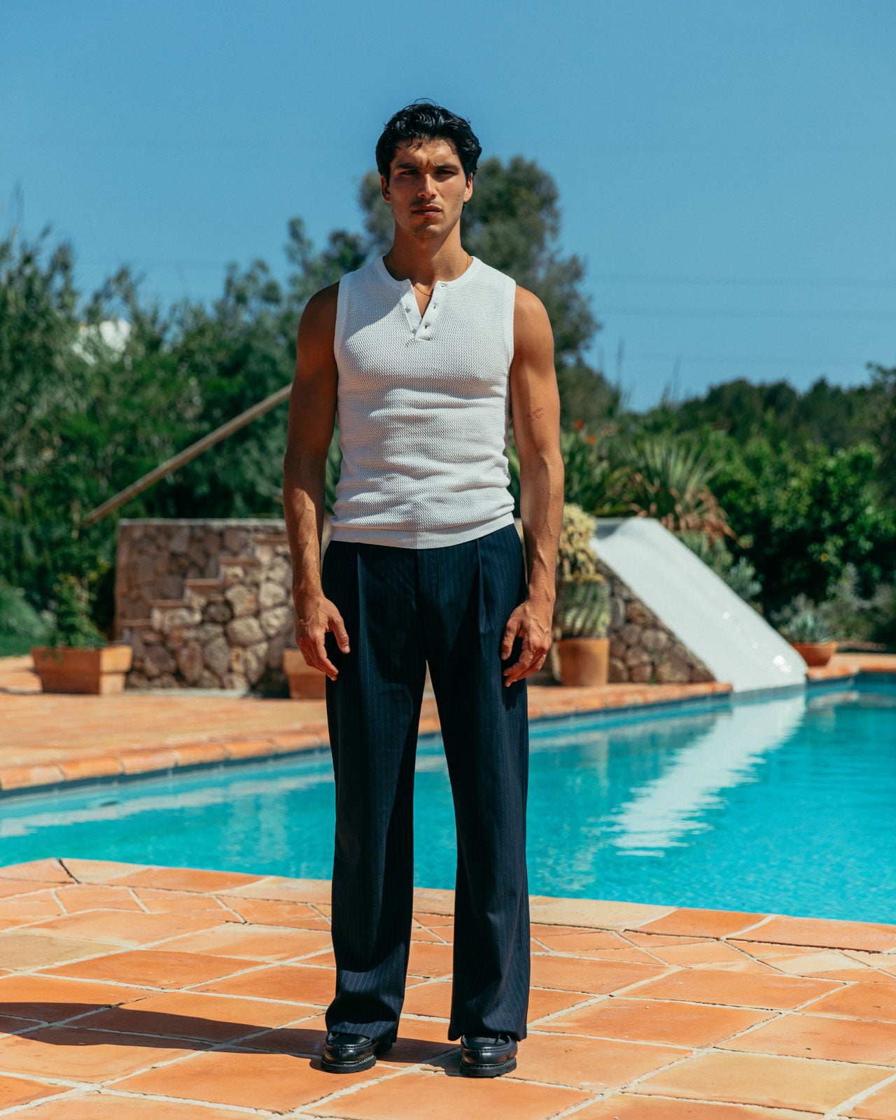 Alexander Pinstripe Trousers