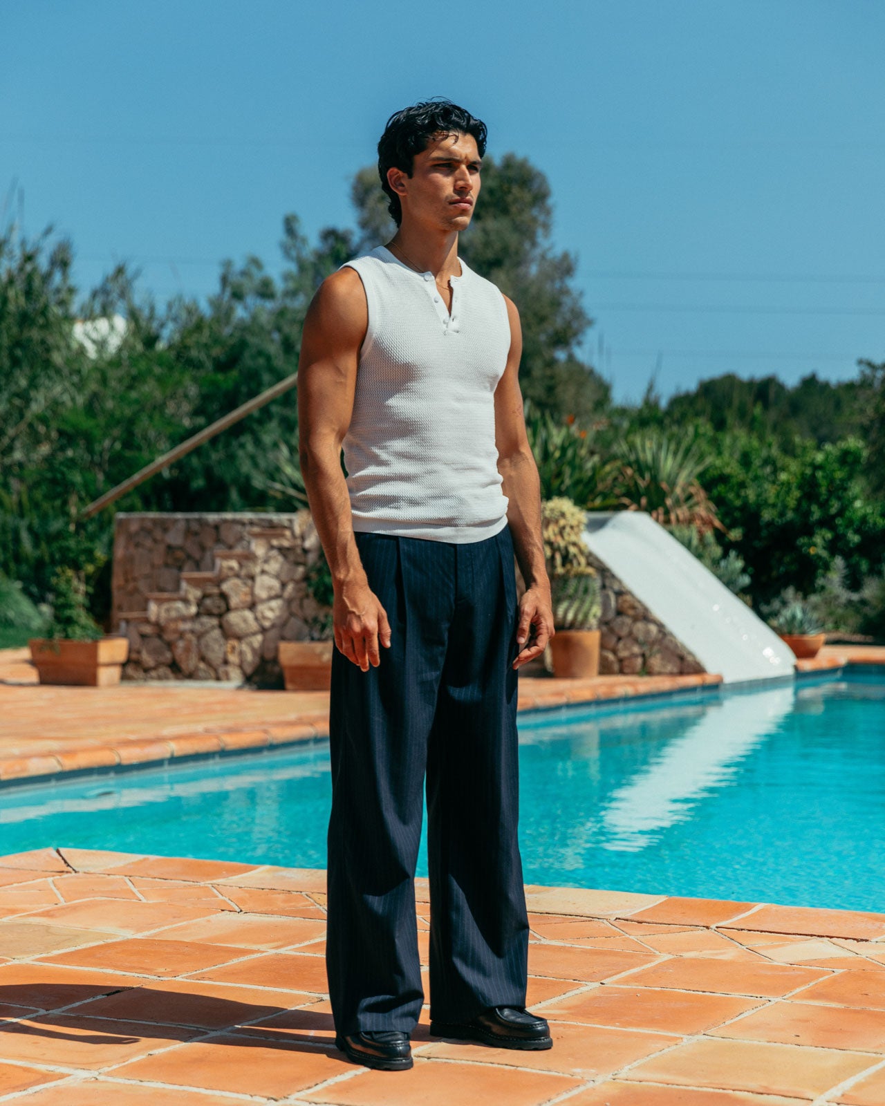 Alexander Pinstripe Trousers