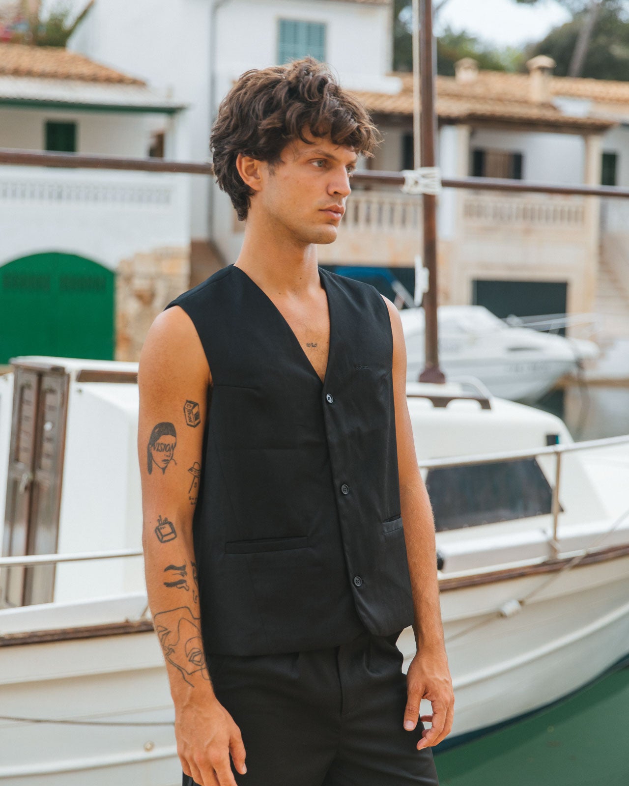 Marlon Cropped Waistcoat