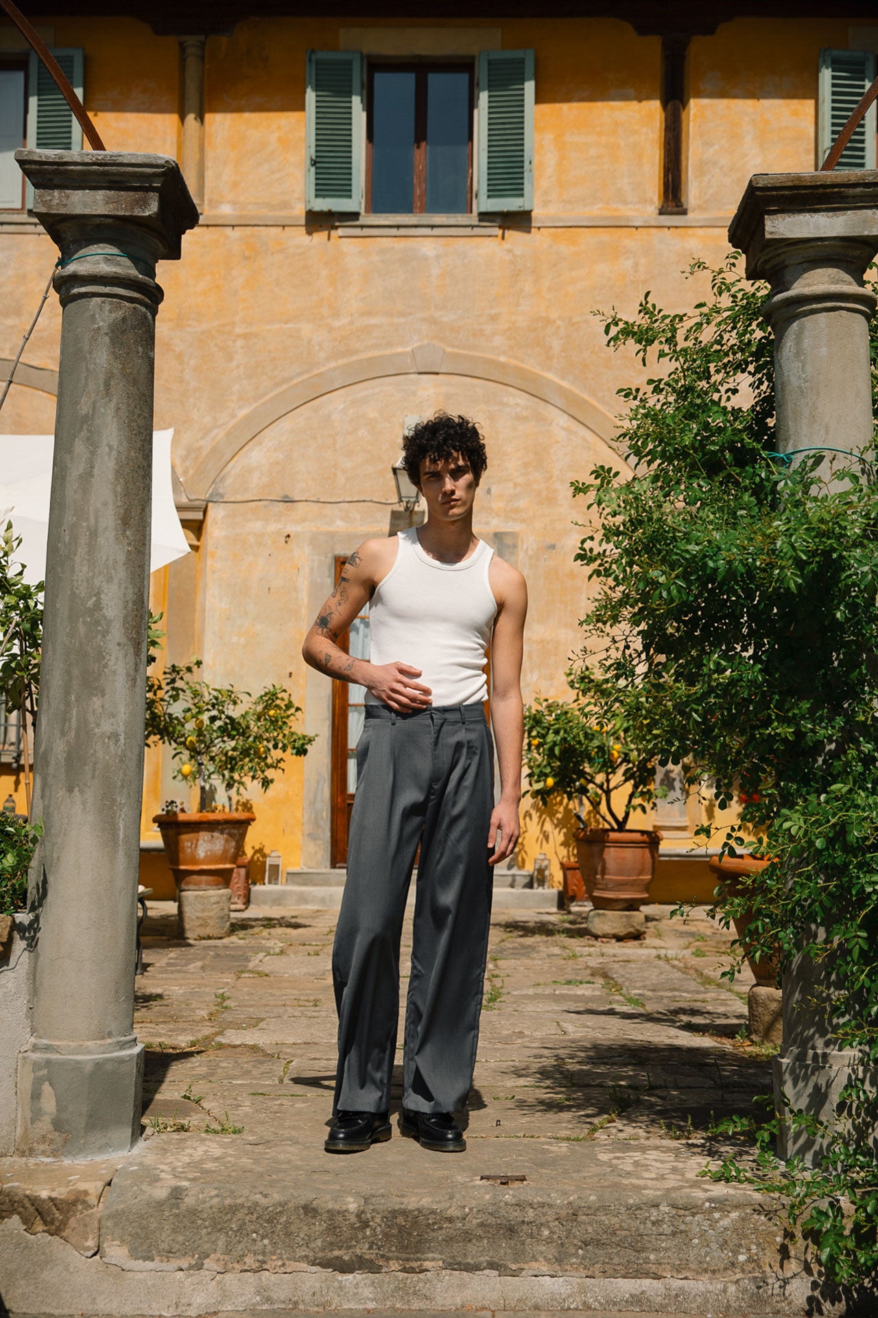 パンツ Multi Button Slacks Grey Slight Vogue Slight Vogue wide multi button slacks - メルカリ