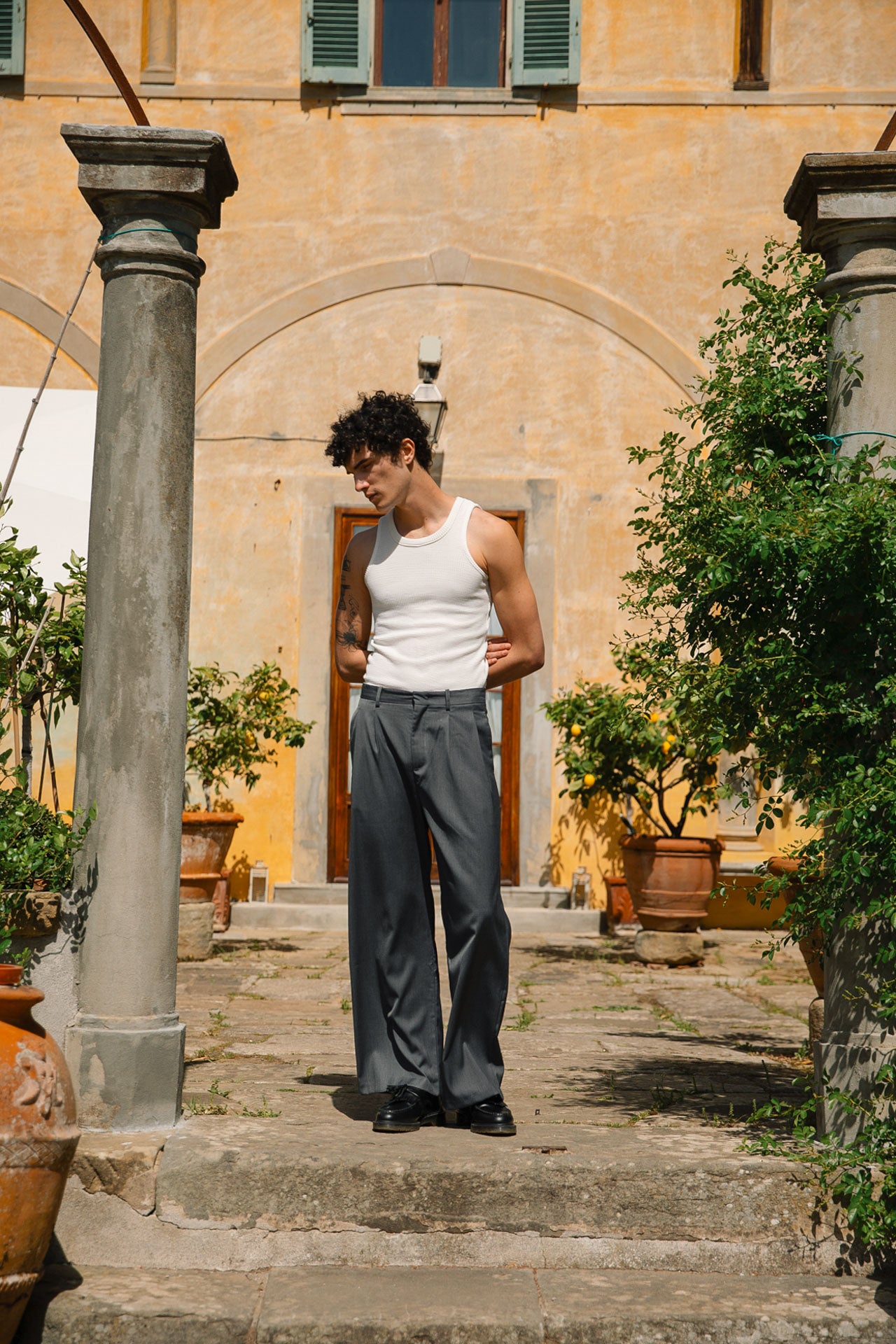 Andersen White Tank Top | 33mm - Inspired by Nostalgia