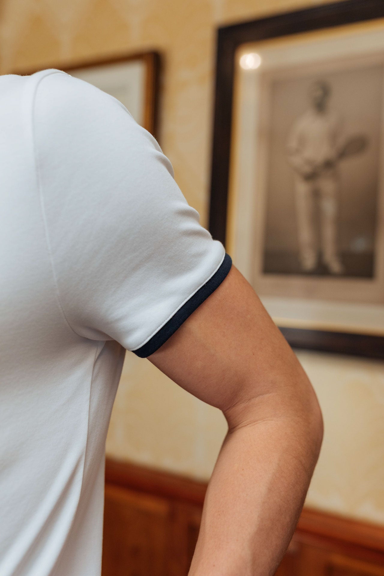 Brando T-Shirt, White Ringer – 33mm