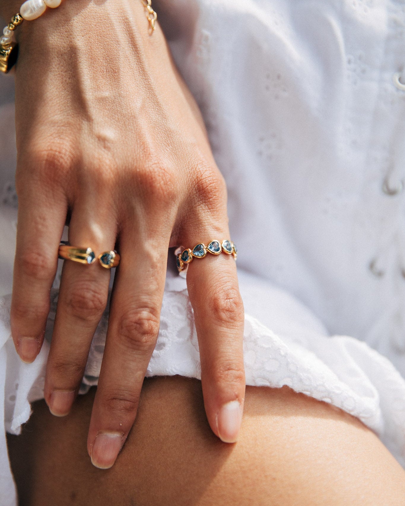 Paris Ring, Blue/Gold