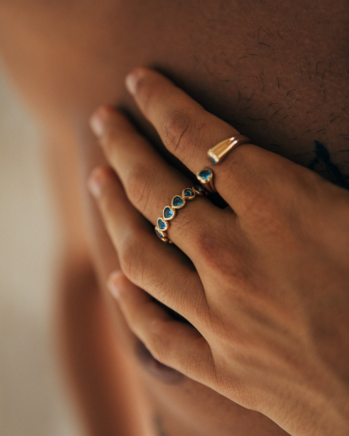 Paris Ring, Blue/Gold