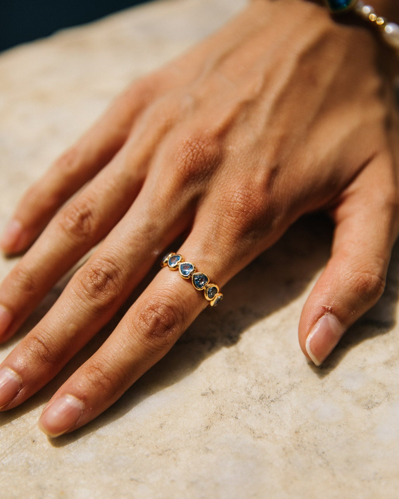 Paris Ring, Blue/Gold