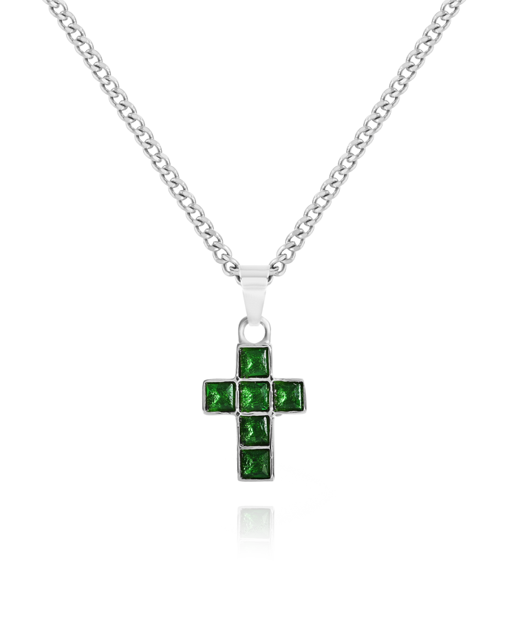 Cruz Silver Necklace| 33mm - Inspired by Nostalgia Cruz Silver Necklace| 33mm - Inspired by Nostalgia