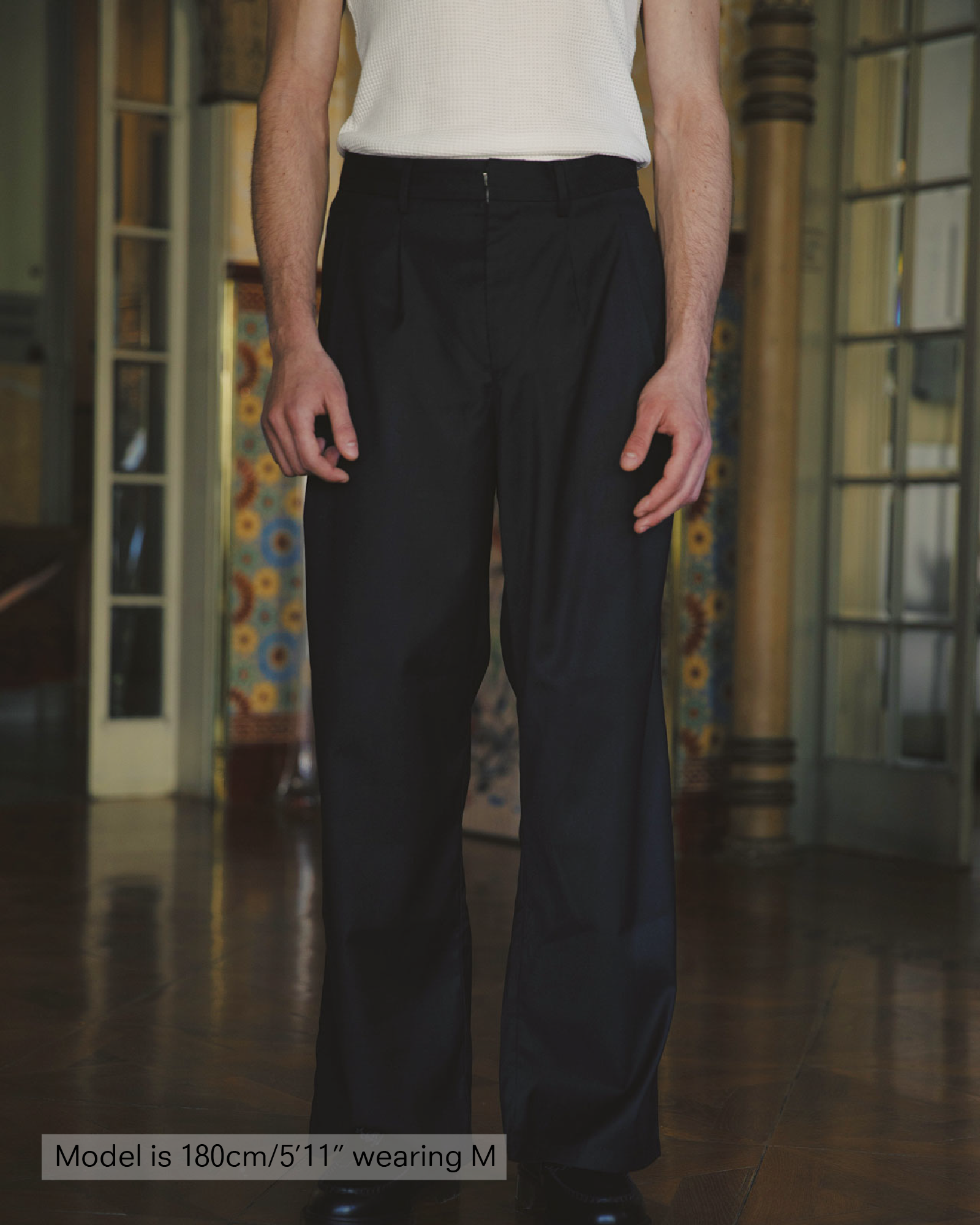 Dylan Black Trousers | 33mm - Inspired by Nostalgia