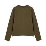 Micah Waffle Jumper, Khaki