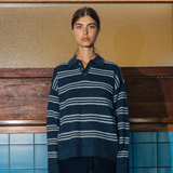 Myles Polo Knit, Navy