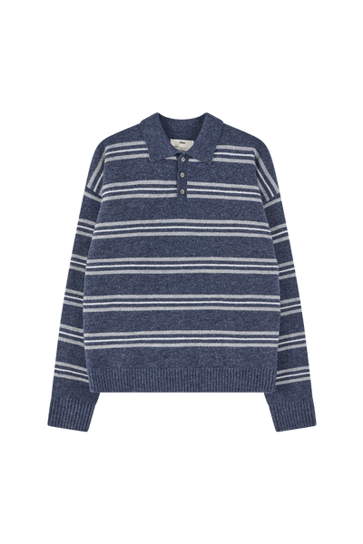 Myles Polo Knit, Navy – 33mm