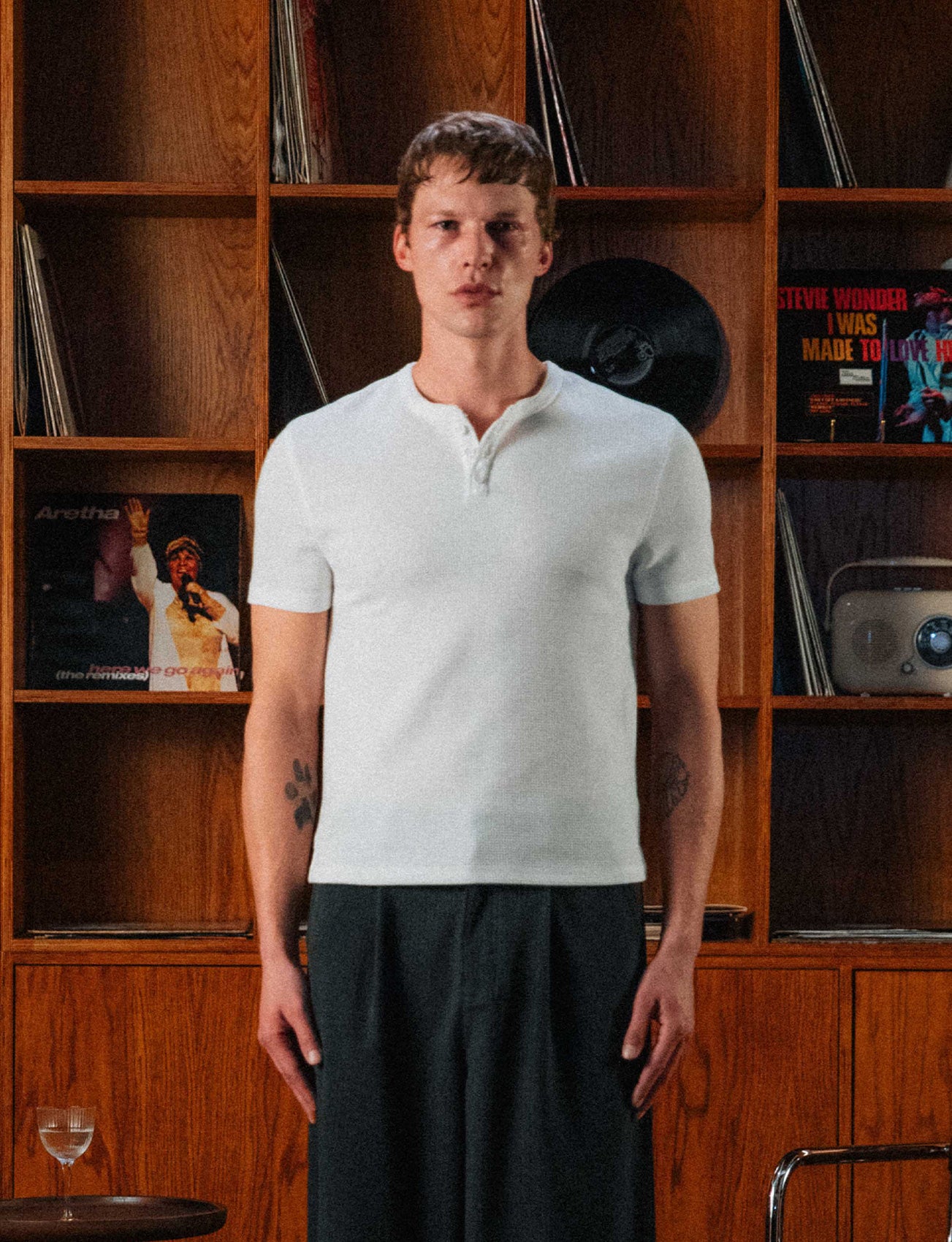 Nils Henley T-Shirt, White – 33mm