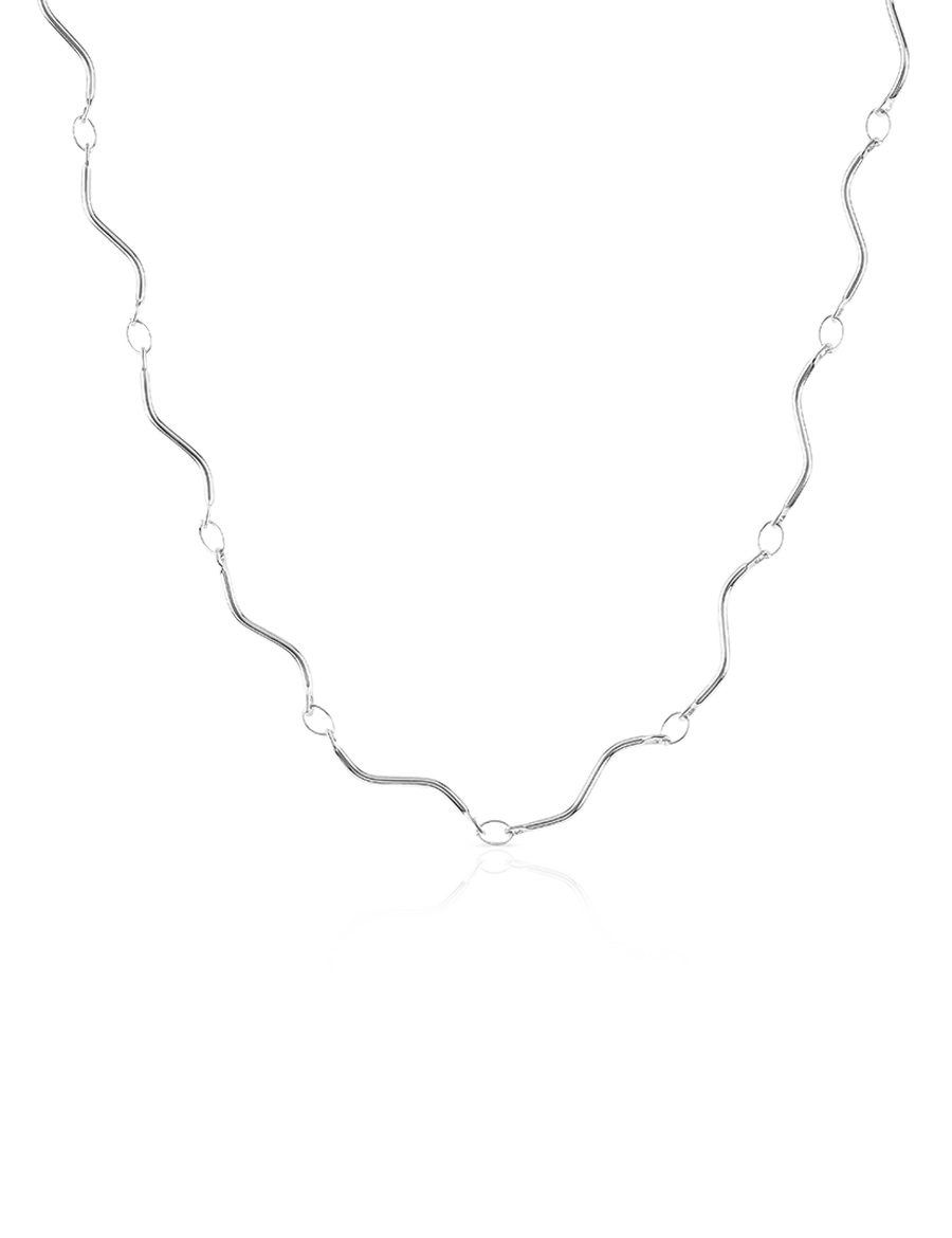 Rocío Necklace, Silver